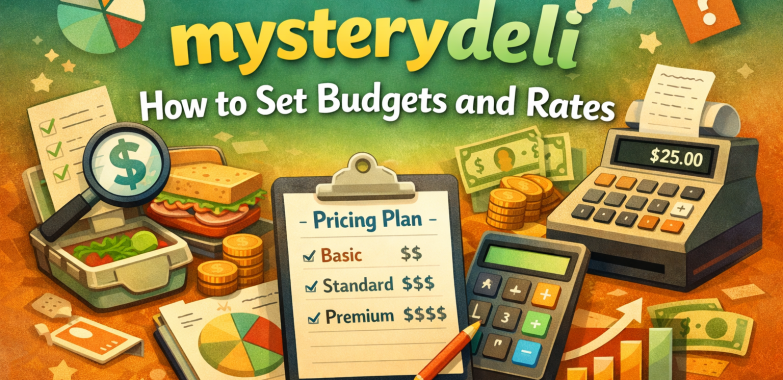 Pricing on mysterydeli: How to Set Budgets and Rates